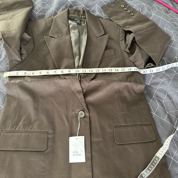 Victoria's Secret body by Victoria Blazer Suit brown Jacket sz 12 - Picture 8 of 11